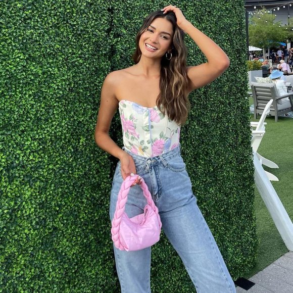 BLOGGER'S FAVE! Zara Floral Corset Top Sz XS, S, M, L NWT - Picture 6 of 17